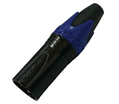 PLUG XLR MACHO - AZUL ( CANNON MACHO )
