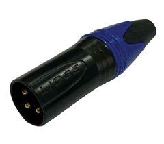 PLUG XLR MACHO - AZUL ( CANNON MACHO ) - comprar online