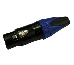 PLUG XLR FEMEA - AZUL ( CANNON FEMEA ) - comprar online