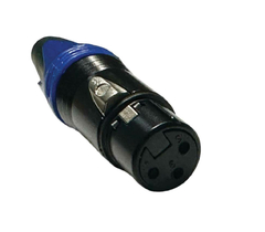 PLUG XLR FEMEA - AZUL ( CANNON FEMEA ) na internet