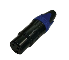 Imagem do PLUG XLR FEMEA - AZUL ( CANNON FEMEA )
