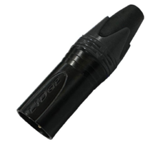 PLUG XLR MACHO - PRETO ( CANNON MACHO )