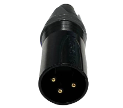 PLUG XLR MACHO - PRETO ( CANNON MACHO ) na internet