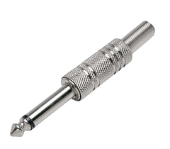 PLUG P10 MONO - NIQUEL ( METALICO )