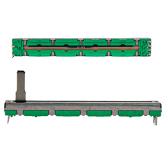 POTENCIOMETRO DESLIZANTE 10KA 60MM - PARA MESA DE SOM - 6 PINOS PCB - Diprimeira