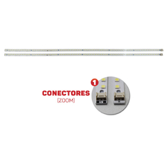 KIT BARRAMENTO DE LED COMPATIVEL PANASONIC L42E30 / TC-L42E30B - 64 LEDS - Diprimeira