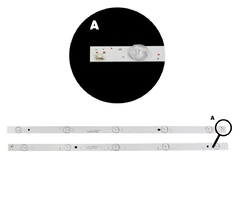 Imagem do KIT BARRAMENTO DE LED COMPATIVEL PHILCO PH48B40DSGW / PH 48B40DSGW