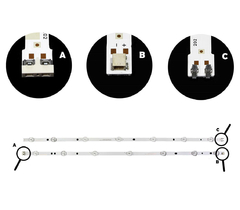 KIT BARRAMENTO DE LED UN60FH6003G / UN60FH6103AG - comprar online