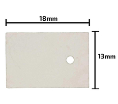 KIT 50 PÇS - MICA ISOLANTE PARA TIP PEQUENO - FORMATO TO 220 (cópia)