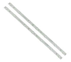 KIT BARRAMENTO DE LED COMPATIVEL PHILCO PH24N91 / PH24N92 - 2 BARRAS DE 7 LEDS - 6V