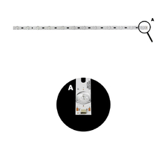 KIT BARRAMENTO DE LED COMPATIVEL DL3244 - DL3254 - LED32F3300C - Diprimeira
