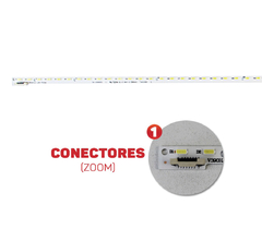 BARRA DE LED TV TC39A400B - TC39AS600B - 48 LEDS na internet