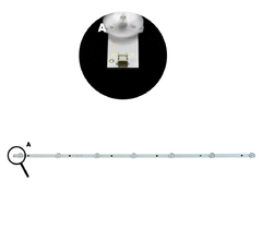 KIT BARRAMENTO DE LED LE40D1465/25 - LE40F1465 - Diprimeira
