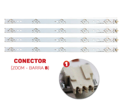 KIT BARRAMENTO DE LED COMPATIVEL PHILCO PH40N70 / PH40N70DG na internet