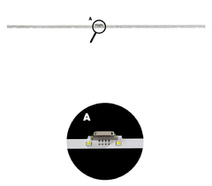 KIT BARRAMENTO DE LED COMPATIVEL SAMSUNG UN40NU7100 / UN40NU7100G / UN40RU7100 / UN40RU7100G - Diprimeira