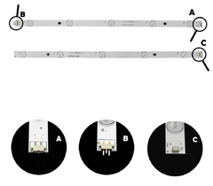 KIT BARRAMENTO DE LED COMPATIVEL PHILCO PH42B51 / PH42B51DSGWA - comprar online