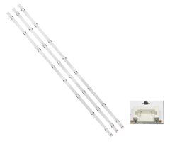 KIT BARRAMENTO DE LED COMPATIVEL LG 43UH6000 / 43UH6100 / 43UF6400 na internet