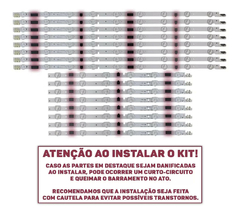 KIT BARRAMENTO DE LED COMPATIVEL SAMSUMG UN46F5500/6100/5200/6400/6800 - comprar online