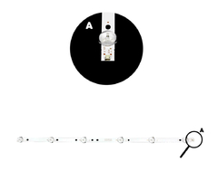 KIT BARRAMENTO DE LED 49PFG5501 - 49PFG5001/78 - Diprimeira