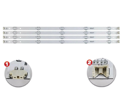 KIT BARRAMENTO DE LED 49UF6400 / 49UH6100 / 49UH6000 - VERSÃO 4 A + 4 B - comprar online