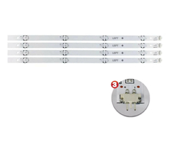 KIT BARRAMENTO DE LED 49UF6400 / 49UH6100 / 49UH6000 - VERSÃO 4 A + 4 B na internet
