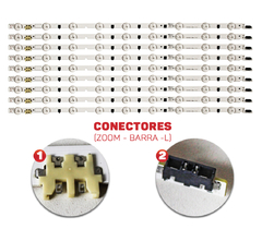 KIT BARRAMENTO DE LED UN50F5200 / UN50F5500 / 50F6400 - (2013SVS50F / D2GE500SCAR3) na internet