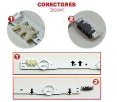Imagem do KIT BARRAMENTO DE LED UE50H5000AW/ UN50J5500/ UN50H6350 / UE50J5600 / UE50H6200 / UE50J6200 / UE50H5000 / UN50H6350
