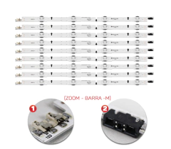 KIT BARRAMENTO DE LED COMPATIVEL SAMSUNG UN75J6300 / 75H6300 na internet