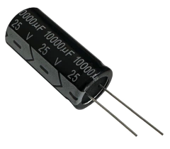 CAPACITOR ELETROLITICO 10000X25V - 10000UF X 25V - 105º GRAUS