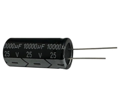CAPACITOR ELETROLITICO 10000X25V - 10000UF X 25V - 105º GRAUS - Diprimeira