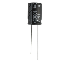 CAPACITOR ELETROLITICO 1000X16V - 1000UF X 16V - 105º GRAUS
