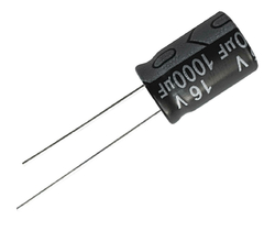 CAPACITOR ELETROLITICO 1000X16V - 1000UF X 16V - 105º GRAUS - comprar online