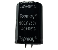 CAPACITOR ELETROLITICO 1000X250V - 1000 UF X 250V - 105º GRAUS