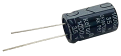 CAPACITOR ELETROLITICO 1000 X 35V - 1000X35V - 105º GRAUS