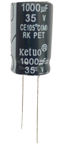 CAPACITOR ELETROLITICO 1000 X 35V - 1000X35V - 105º GRAUS - comprar online