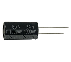 CAPACITOR ELETROLITICO 1000X50V - 1000UF X 50V - 105 GRAUS na internet