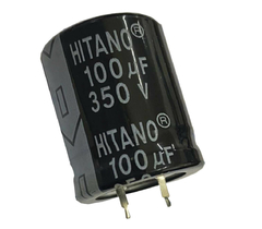 CAPACITOR ELETROLITICO 100X350V - 100UF X 350V
