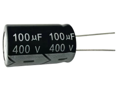 CAPACITOR ELETROLITICO 100X400V - 100UF X 400V - 105º GRAUS - Diprimeira