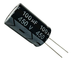 CAPACITOR ELETROLITICO 100X450V - 100UF X 450V - 105º GRAUS