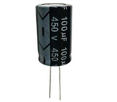 CAPACITOR ELETROLITICO 100X450V - 100UF X 450V - 105º GRAUS - Diprimeira