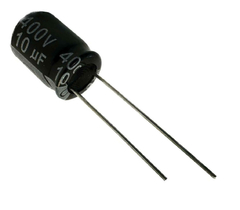 CAPACITOR ELETROLITICO 10X400V - 10UF X 400V - 105º GRAUS - comprar online