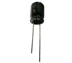 CAPACITOR ELETROLITICO 10X400V - 10UF X 400V - 105º GRAUS - Diprimeira