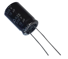 CAPACITOR ELETROLITICO 10X500V - 10 UF X 500V