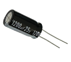 CAPACITOR ELETROLITICO 1200X25V - 1200UF X 25V - 105º GRAUS