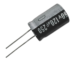 CAPACITOR ELETROLITICO 120X250V - 120 UF X 250V - comprar online