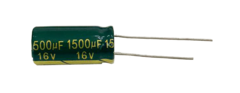 CAPACITOR ELETROLITICO 1500 X 35V - 1500X35V - 105 GRAUS