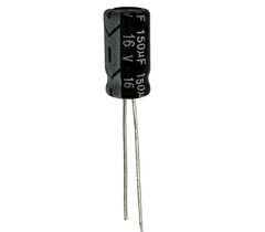 CAPACITOR ELETROLITICO 150X16V - 150 UF X 16V - 105º GRAUS na internet