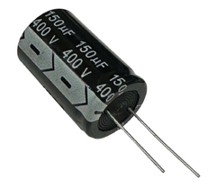 CAPACITOR ELETROLITICO 150X400V - 150UF X 400V - 105 GRAUS