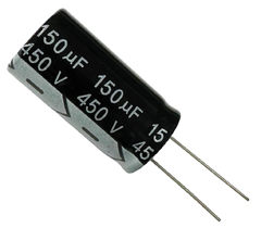 CAPACITOR ELETROLITICO 150X450V - 150UF X 450V - 105 GRAUS