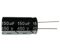 CAPACITOR ELETROLITICO 150X450V - 150UF X 450V - 105 GRAUS na internet